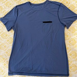 Light Blue Lululemon workout t shirt